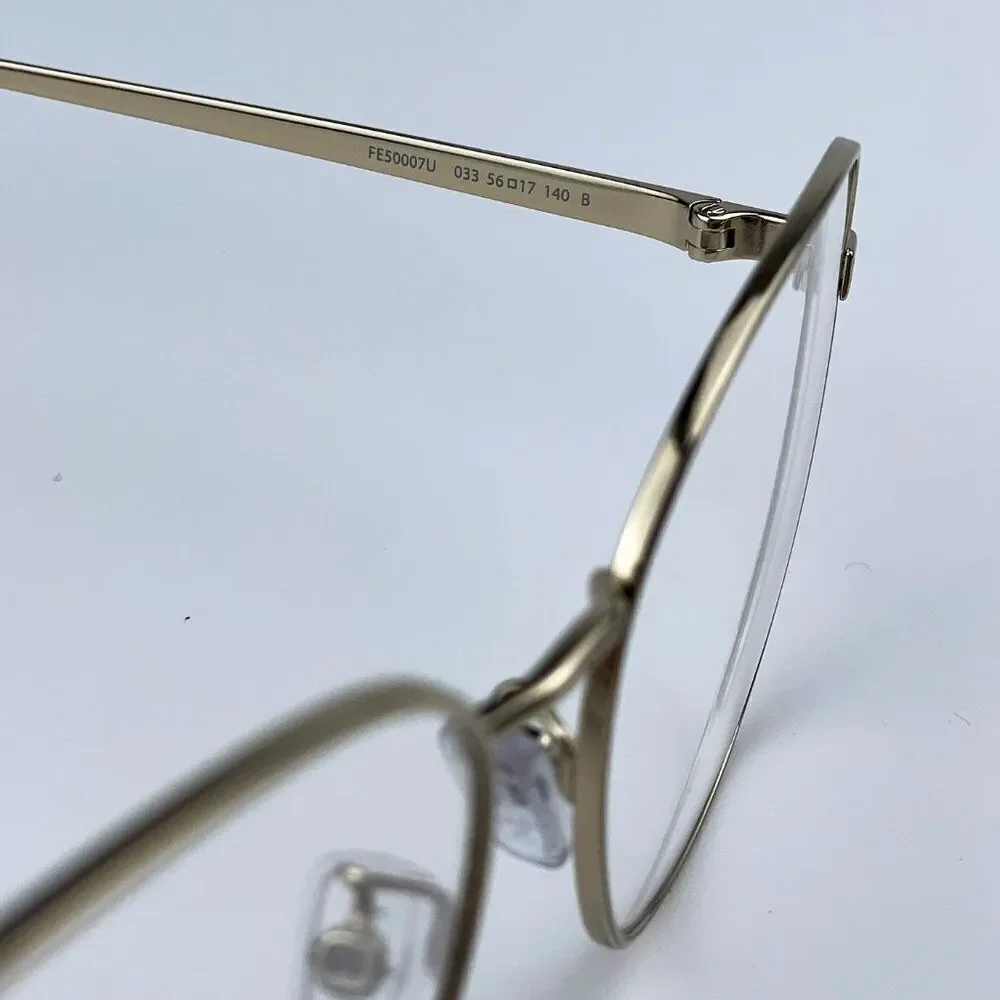 NEW Fendi FE50007U  033  Light Gold Butterfly Women Eyeglasses - Picture 9 of 10